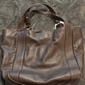 Gucci Dark Brown Leather Tote